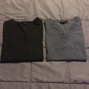 Bundle Black and Grey scrub tops